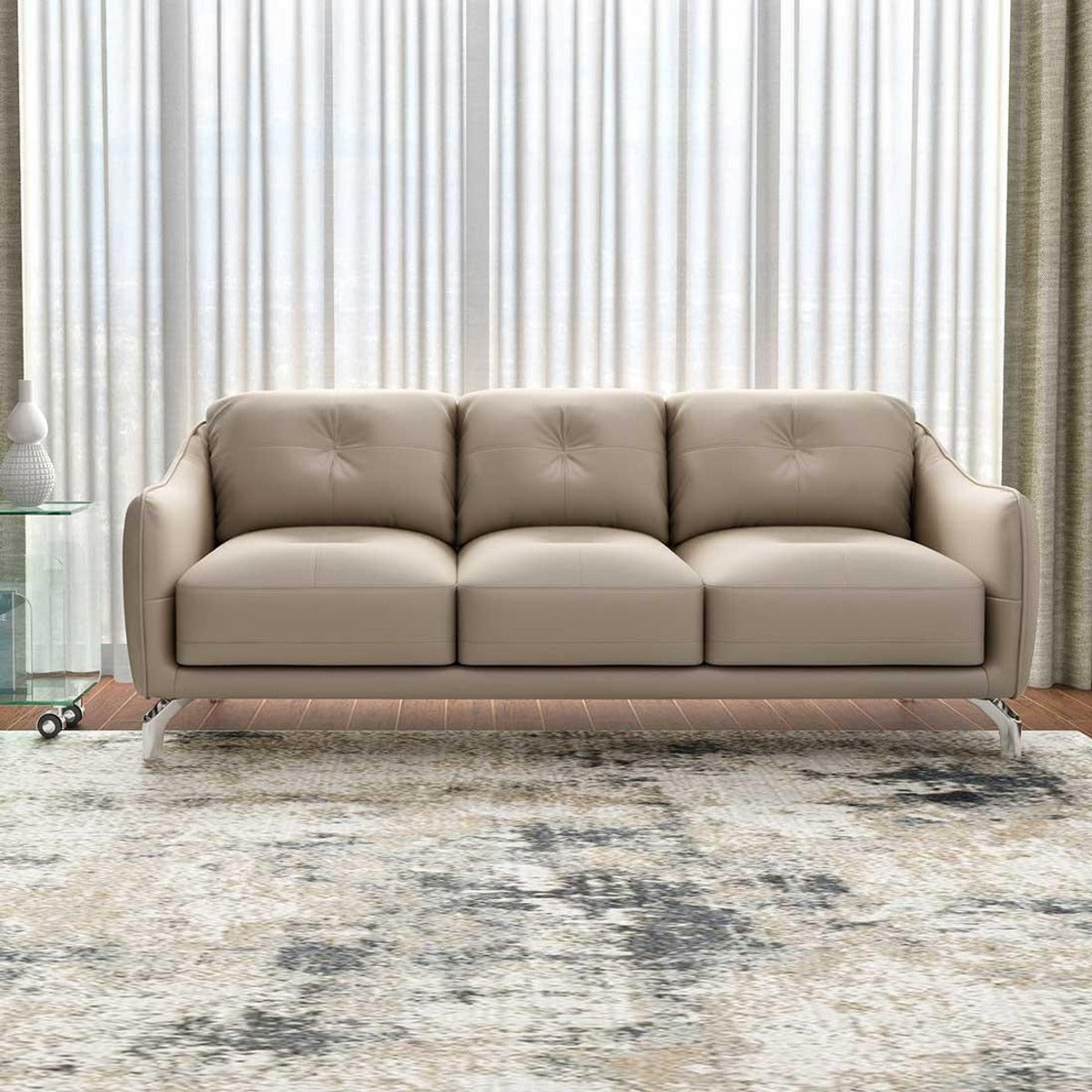 Skyler Leather 3 Seater Sofa