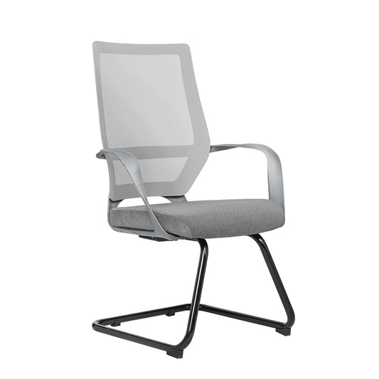 Visitor Chair - Zak-M-B-White-Grey-Visitor