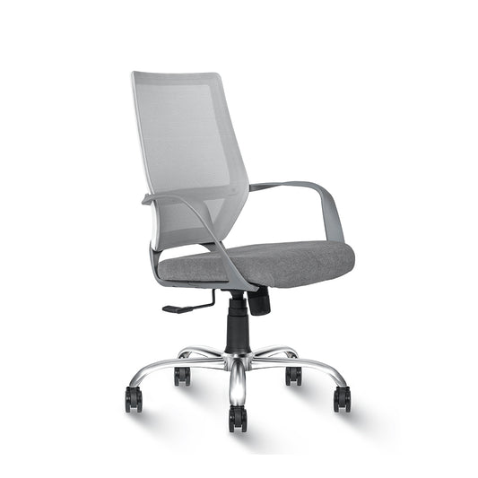 Workstation Chair - Zak-M-B-White-Grey