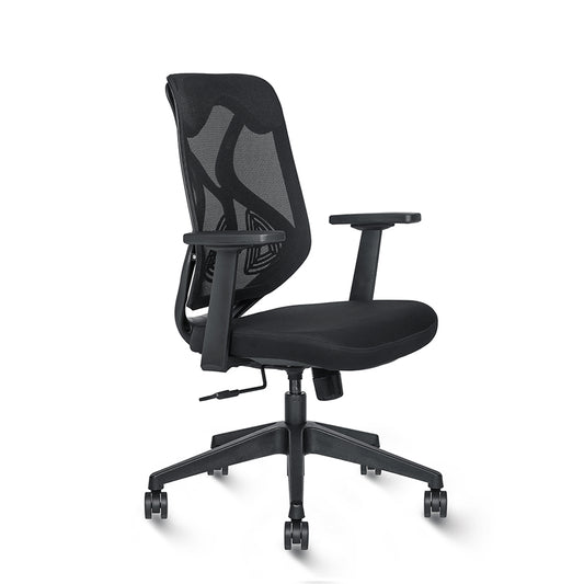 Workstation Chair - Zen-M-B-All-Black-Fly