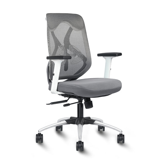 Workstation Chair - Zen-M-B-White-Grey-Zx